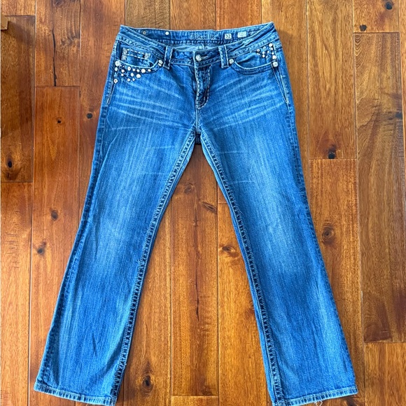 Miss Me women’s 32 beaded denim boot cut low rise jeans - Picture 4 of 4